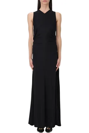 Bottega Veneta Kjole, Dame, Sort, XS, Elegant Sort Maxi Kjole
