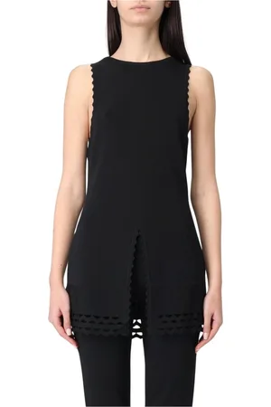Twin-Set Top, Dame, Sort, S, Uld, Sort Strik Tank Top