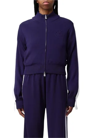 Pinko Strik, Dame, Blå, S, Uld, Blå Tracksuit Jakkesæt