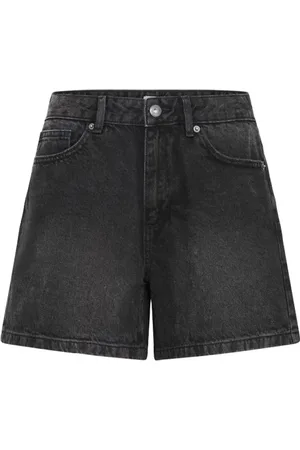 Ichi Shorts, Dame, Sort, L, Denim, Afslappet Løstsiddende Shorts til Kvinder
