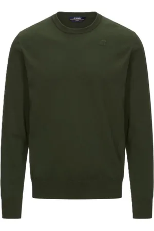 K-Way Sweathshirts & Hoodies, Herre, Grøn, 2XL, Uld, Stilfulde Sweatshirts og Hoodies