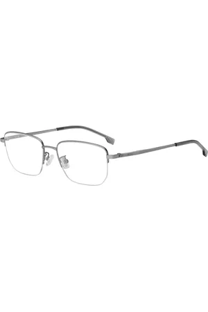 HUGO BOSS Tilbehør, unisex, Grå, 54 MM, Matte Ruthenium Brillestel
