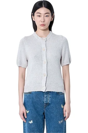 OUR LEGACY Strik, Dame, , 2XS, Silkeknit Crewneck Cardigan