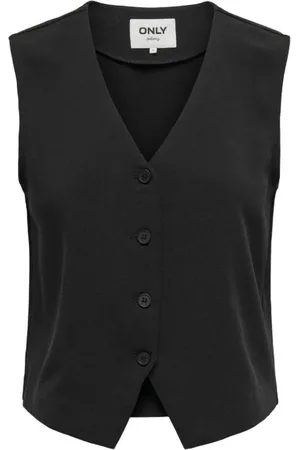 ONLY Jakke, Dame, Sort, M, Elegant Formel Vest Kvinder