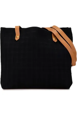 Hermès Pre-owned, Dame, Sort, ONE SIZE, Uld, Pre-owned Canvas totes