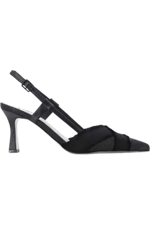 ROBERTO FESTA Sko, Dame, Sort, 35 EU, Bomuld, Raffia og stof slingback sandaler