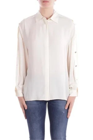 Liu Jo Bluser & Skjorter, Dame, , S, Creme Skjorte Kollektion 1 Knaplukning
