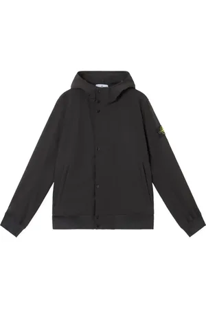 Stone Island Jakke, Herre, Sort, S, Polyester, Blød Skaljakke med R_E.dye® Teknologi