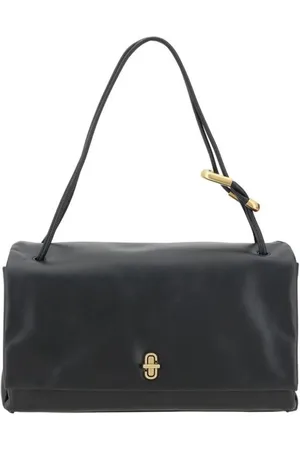 Marc Jacobs Taske, Dame, Sort, ONE SIZE, Uld, Dual skuldertaske med klaplukning