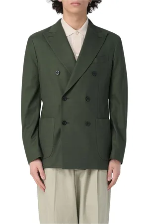 Boglioli Jakke, Herre, Grøn, M, Grøn Dobbelt Brystet Blazer