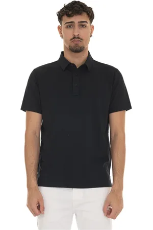 Peuterey Top, Herre, Blå, 2XL, Bomuld, Kortærmet polo shirt med logo
