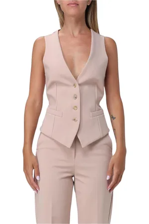 Max Mara Jakke, Dame, Lyserød, XS, Elegant Blush Sleeveless Vest