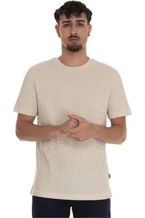 HUGO BOSS Top, Herre, , L, Bomuld, Logoed T-shirt med korte ærmer og rund hals