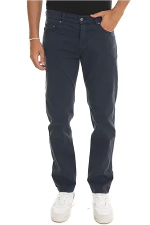 HARMONT&BLAINE Bukser, Herre, Blå, L, Slim Fit Casual Bukser