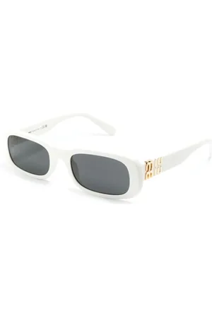 Miu Miu Tilbehør, Dame, Hvid, 53 MM, Tyl, MU 08Zs 1425S0 Solbriller