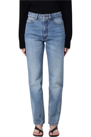 Ami Jeans, Dame, Blå, W26, Klassiske Blå Straight-Leg Jeans
