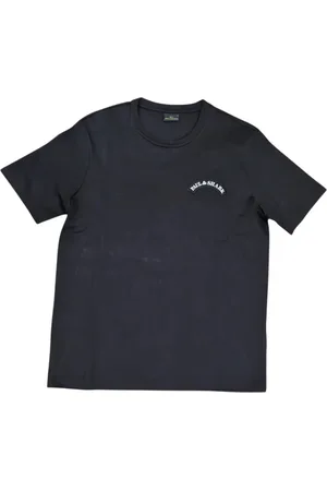 Paul & Shark Top, Herre, Sort, M, Bomuld, Sort Logo T-shirt - Signaturstil