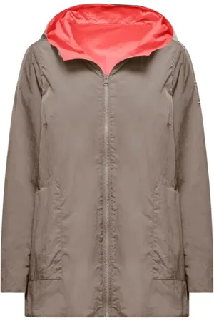 Bomboogie Frakke, Dame, , XS, Uld, Reversible Bicolor Parka til kvinder