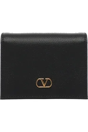 VALENTINO GARAVANI Tilbehør, Dame, Sort, ONE SIZE, Sort Pung med Antik Messing Finish