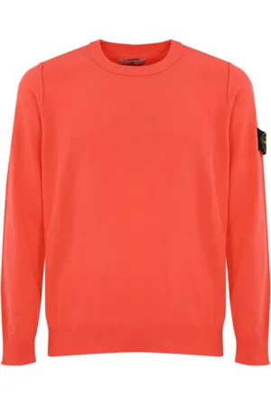 Stone Island Strik, Herre, , XL, Bomuld, Blød Bomuldssweater Papaya