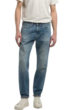 Replay Jeans, Herre, Blå, W31, Denim, Autentiske Denim Broderede Jeans