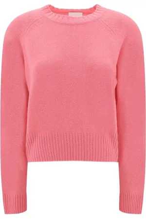Allude Strik, Dame, Lyserød, M, Cashmere, Kashmir Sweater med Ribbed Design