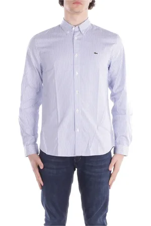 Lacoste Skjorte, Herre, Lilla, 3XL, Bomuld, Logo Front Button Skjorte