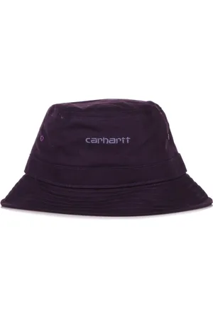 Carhartt Tilbehør, Herre, Lilla, M/L, Bomuld, Script Bucket Hat Dark Iris