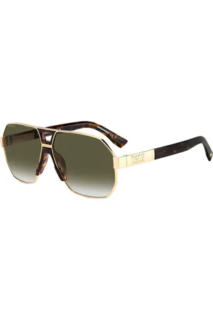 Dsquared2 Tilbehør, Herre, Gul, 63 MM, Uld, Guld Havana/Grøn Solbriller
