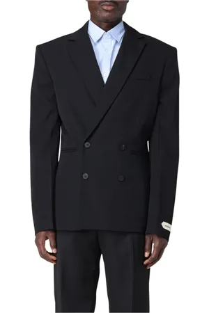 Jacquemus Jakkesæt, Herre, Sort, M, Dobbeltbrystet Sort Blazer