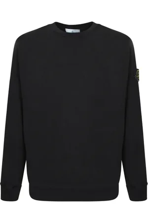 Stone Island Strik, Herre, Sort, L, Bomuld, Klassisk Crewneck Sweatshirt