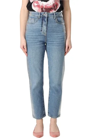 Patrizia Pepe Jeans, Dame, Blå, W27, Denim, Allround Straight Leg Jeans i Denim