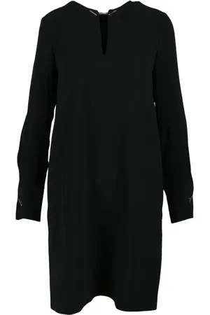 Max Mara Kjole, Dame, Sort, S, Polyester, Elegant Kjole i Acetat-Polyester Blanding