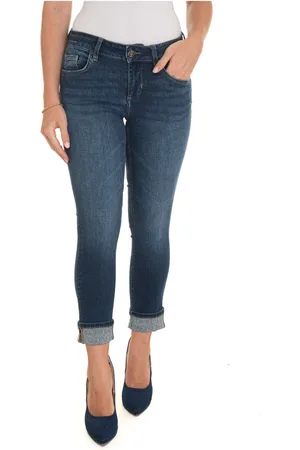 Liu Jo Jeans, Dame, Blå, W33, Denim, Push Up Denim Jeans med diamantapplikationer