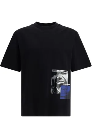 Dsquared2 Top, Herre, Sort, M, Bomuld, Moderne Print Bomuld T-Shirt