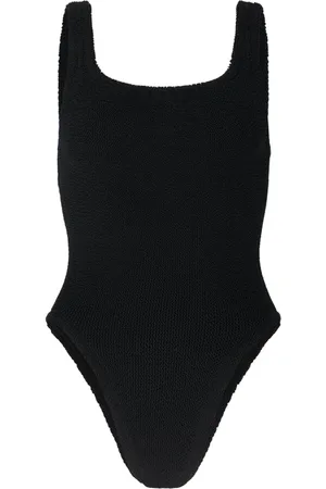 Hunza G Badetøj, Dame, Sort, ONE SIZE, Uld, Sort Square Neck Badedragt