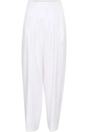 INWEAR Bukser, Dame, Hvid, 2XS, Linned, Afslappede Linnedbukser Ren Hvid