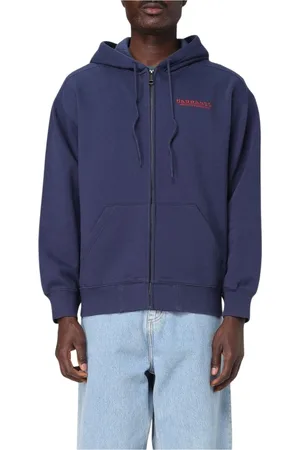 Carhartt Sweathshirts & Hoodies, Herre, Blå, S, Uld, Blå Strik Pullover Sweater Mænd