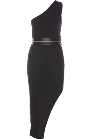 Patrizia Pepe Kjole, Dame, Sort, L, Uld, Festkjole
