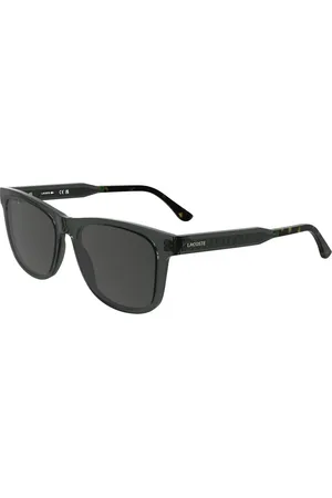 Lacoste Tilbehør, Herre, Sort, 54 MM, Uld, Stilfulde solbriller i grå