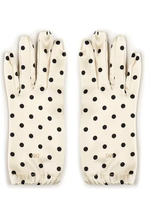 VALENTINO GARAVANI Tilbehør, Dame, , 8 IN, Uld, Ruffled Trim Handsker med Metal Logo