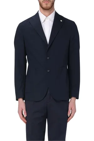 Manuel Ritz Jakke, Herre, Blå, XS, Elegant Beige Blazer