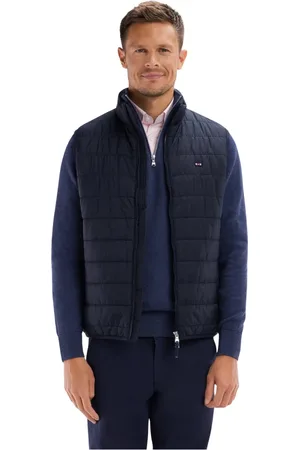 Eden Park Jakke, Herre, Blå, XL, Polyester, Ærmeløs navy dunjakke