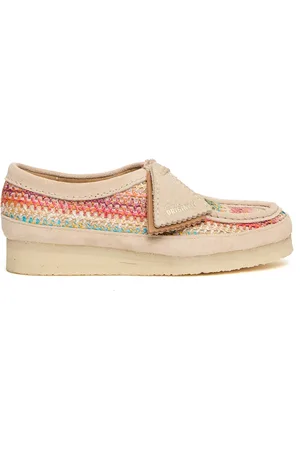 Clarks Sko, Dame, Flerfarvet, 36 EU, Suede, Suede og Raffia Wallabee Sko