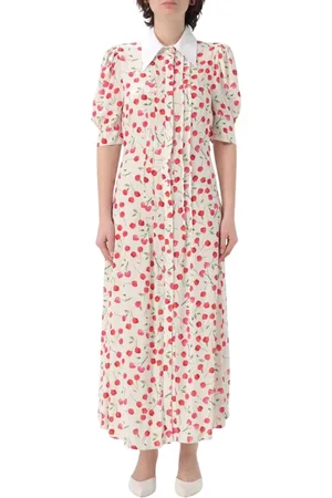 Mar De Margaritas Kjole, Dame, Flerfarvet, M, Kirsebær Print Maxi Kjole