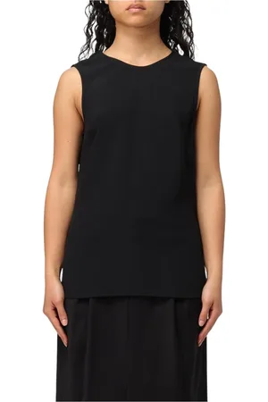 Ami Top, Dame, Sort, XS, Polyester, Sort Ærmeløs Top Afslappet Tøj