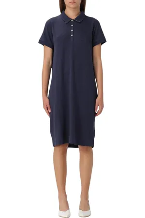 Barbour Kjole, Dame, Blå, S, Bomuld, Navy Kortærmet Kjole