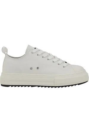 Dsquared2 Sko, Herre, Hvid, 42 EU, Bomuld, Berlin Knurled Sole Sneakers