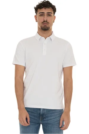 Peuterey Top, Herre, Hvid, M, Bomuld, Kortærmet polo shirt med logo