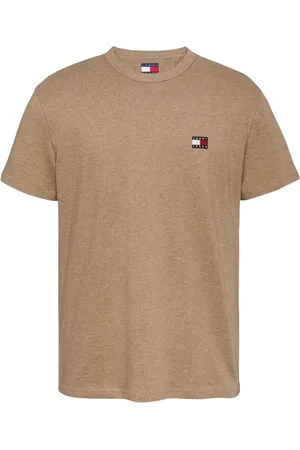 Tommy Hilfiger Top, Herre, , M, Bomuld, Brun Regular Fit Bomuld T-shirt